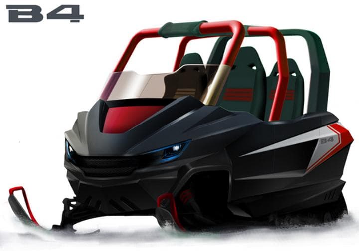 The «B4» a family’s  snowmobile !