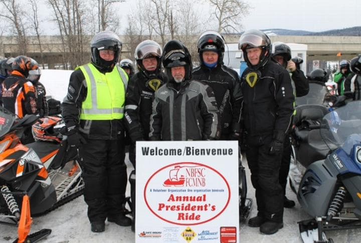Snowmobilers enjoyed the Annual President Ride