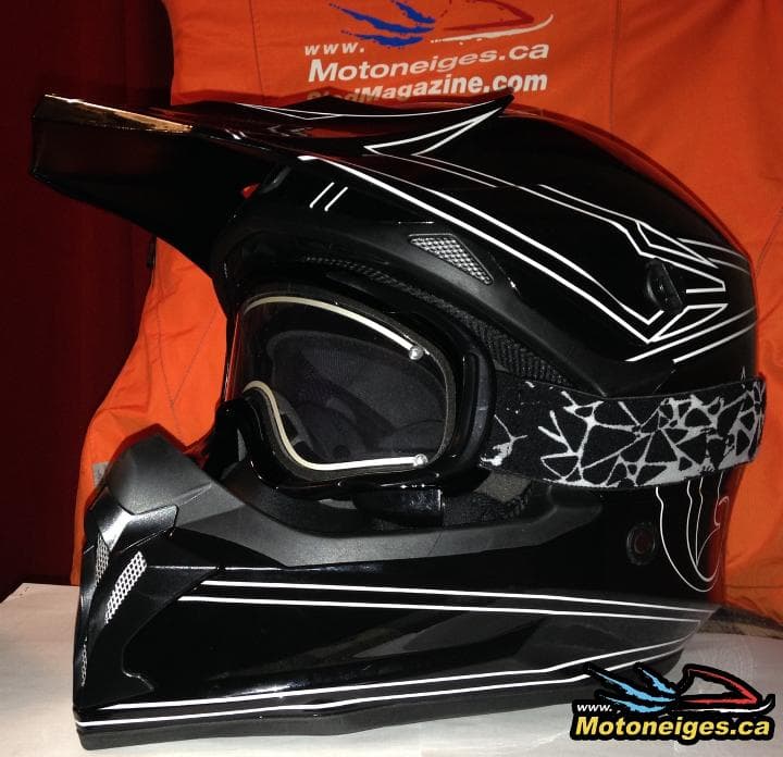 CKX TX696 helmet and Falcon electric goggles