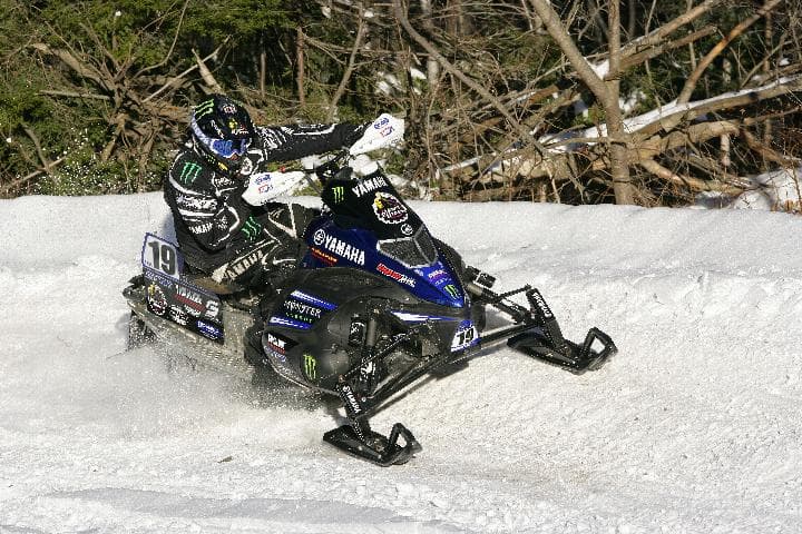 Yamaha snowmobile racers podium across the snowbelt!