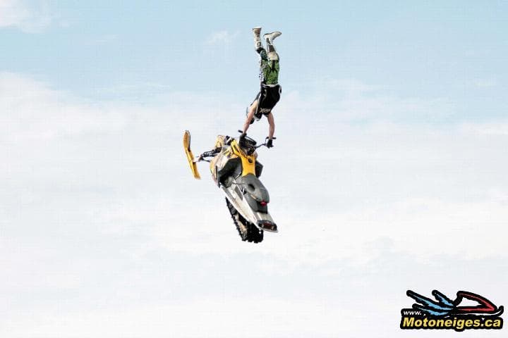 Live Ammo snowmobilers will fly over the rec centre grounds April 12