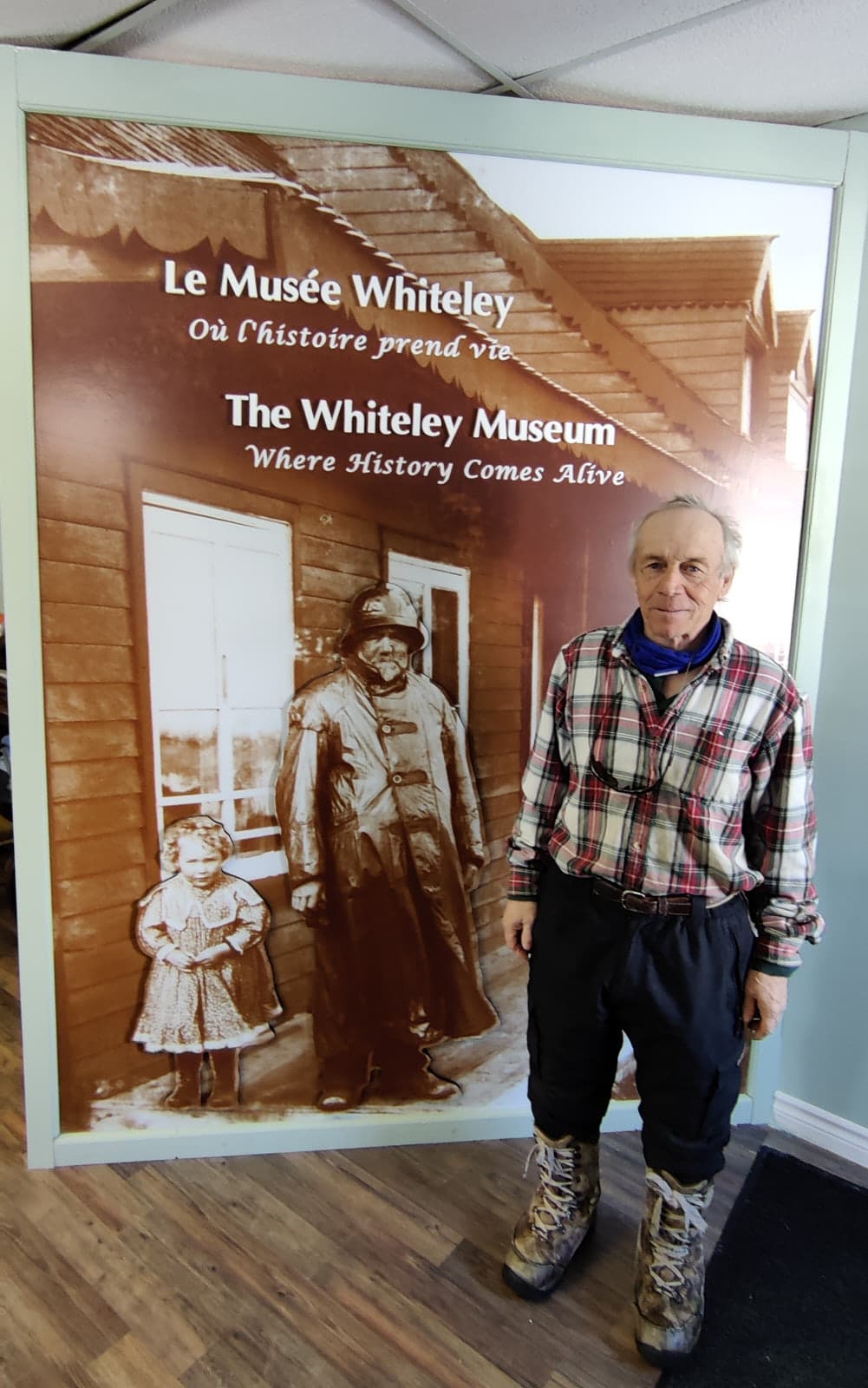 Our guide Galan Nadeau at the Whiteley Museum