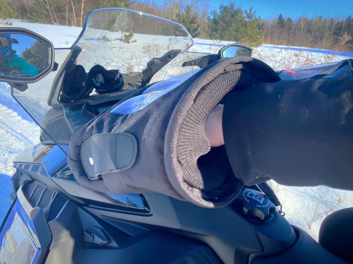 Fleece-lined interior of the kimpex handlebar muffs