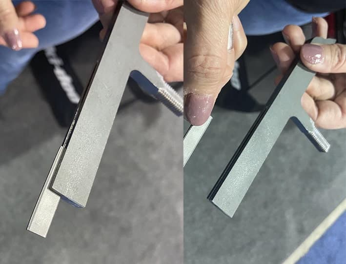 Components of the self-sharpening skis
