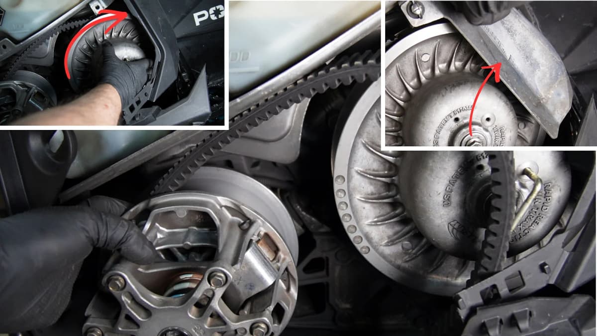 Clutch guard and panels reinstalled