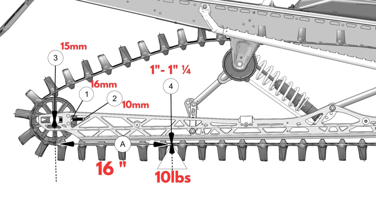 Polaris track tension reference image