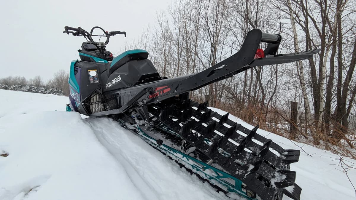 Finished Polaris track replacement