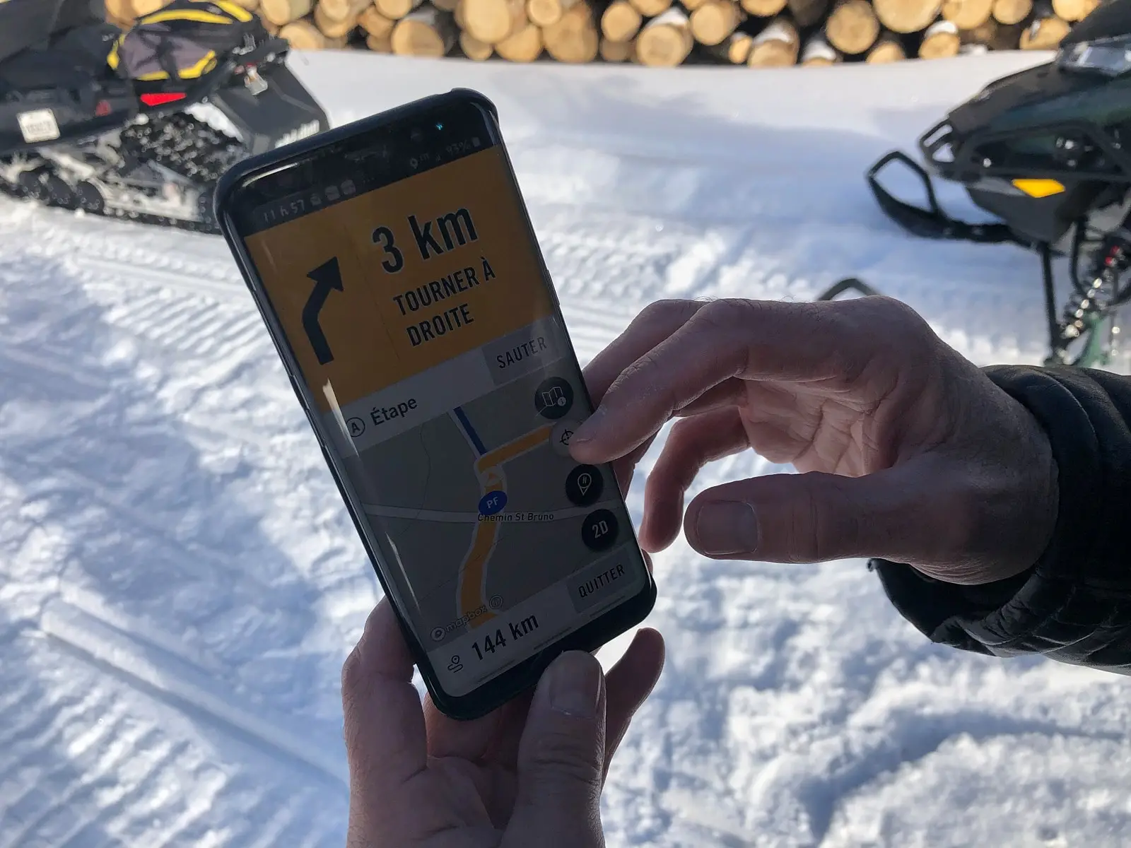 brp go! navigation app for snowmobiles