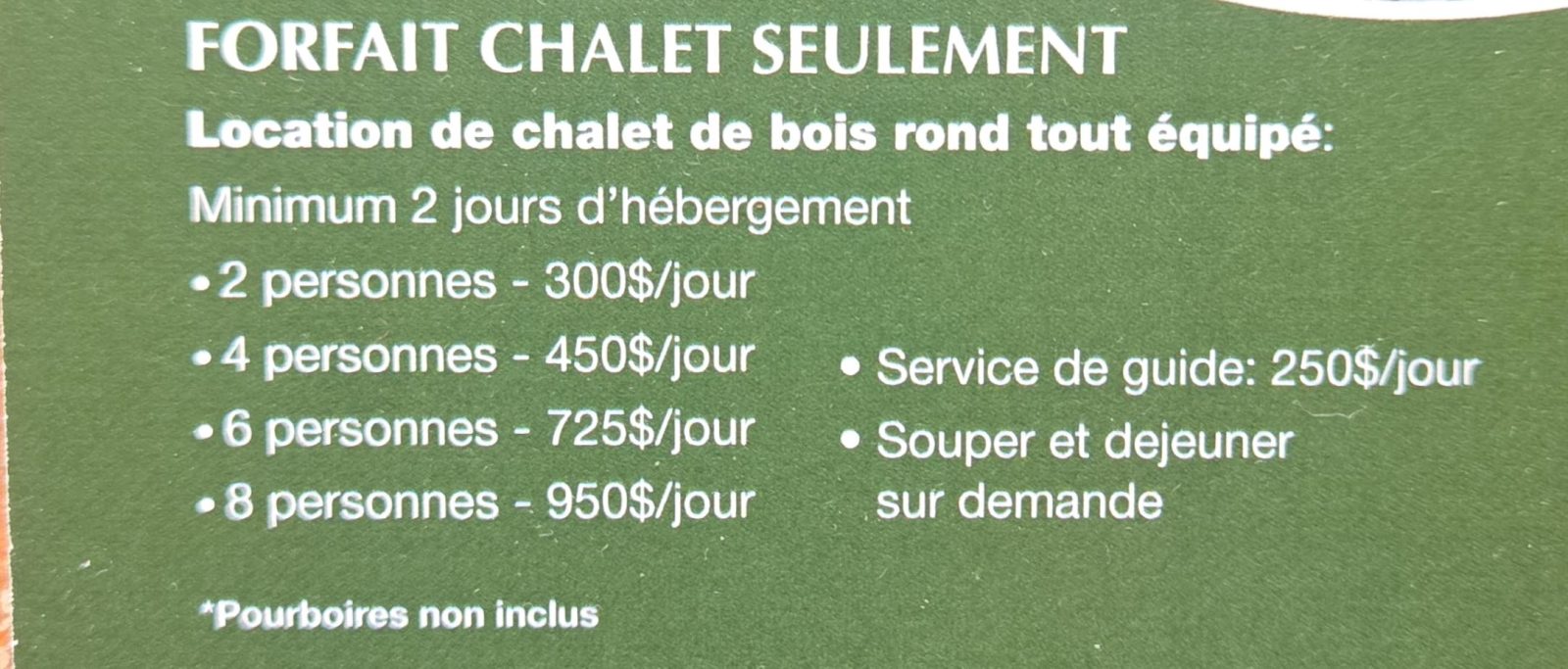 Club Lac des Baies Outfitter